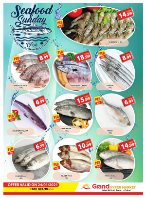 Seafood Sunday - Grand Hypermarket Jebel Ali