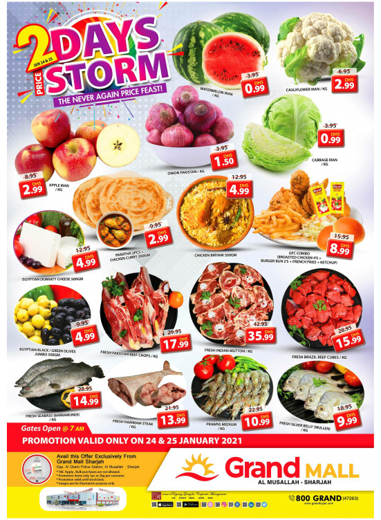 2 Days Price Storm - Grand Mall Sharjah