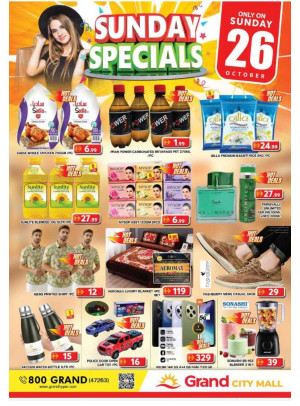 Sunday Specials - Grand City Mall