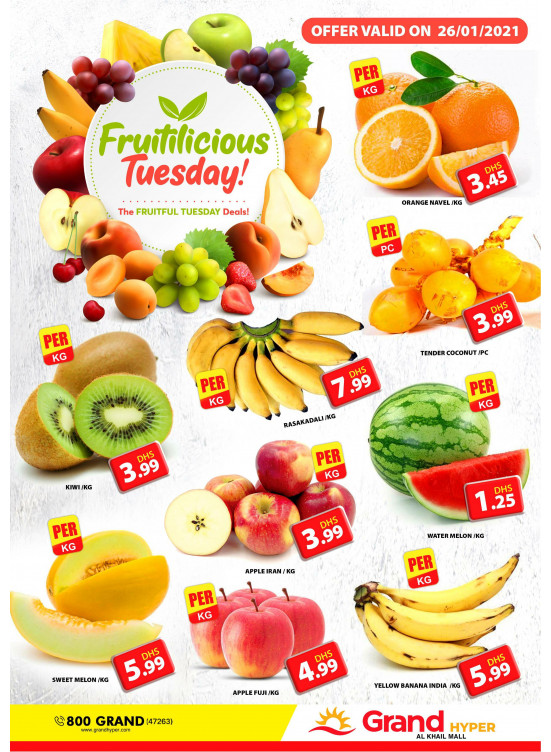 Fruitilicious Tuesday - Grand Hyper Al Khail Mall