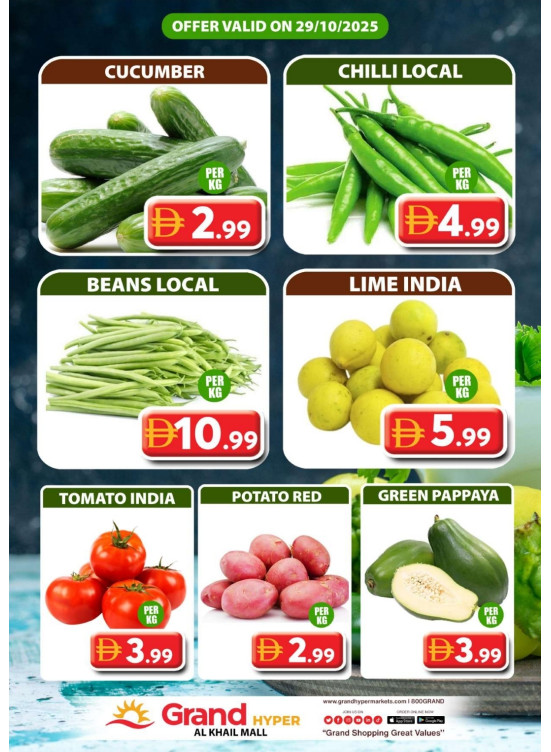 Veggie Wednesday - Grand Hyper Al khail Mall