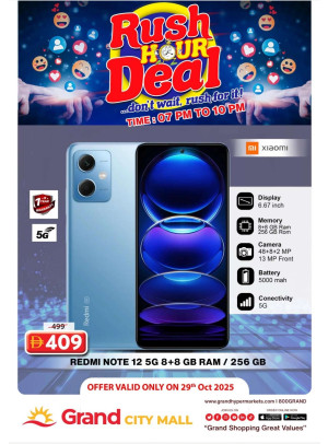 Rush Hour Deal - Grand City Mall