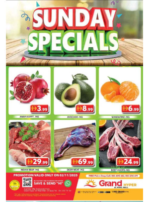 Sunday Specials - Grand Hyper Al Khail Mall
