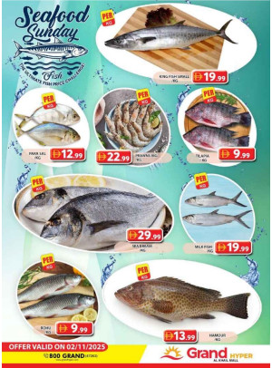 Seafood Sunday - Grand Hyper Al Khail Mall