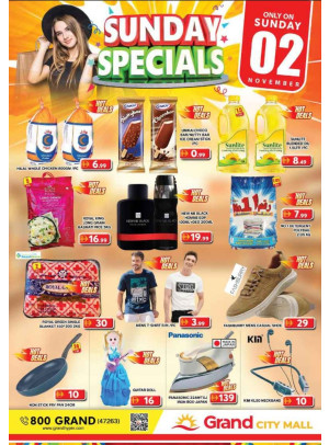 Sunday Specials - Grand City Mall