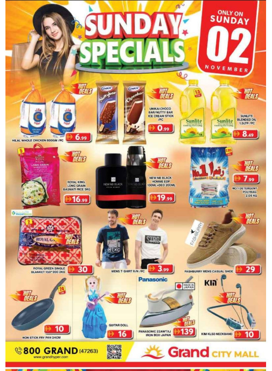 Sunday Specials - Grand City Mall