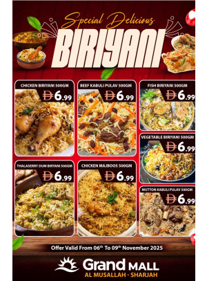 Biriyaani Deals - Grand Mall Sharjah