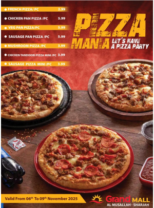 Pizza Mania Deals - Grand Mall Sharjah