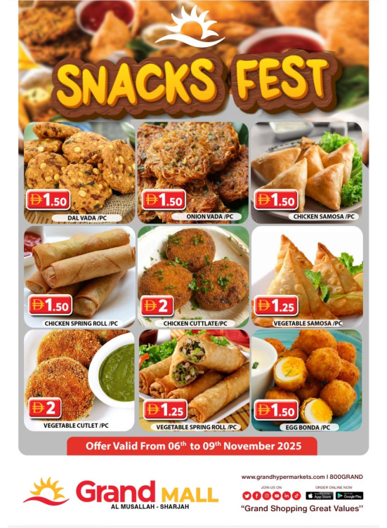 Snacks Fest - Grand Mall Sharjah