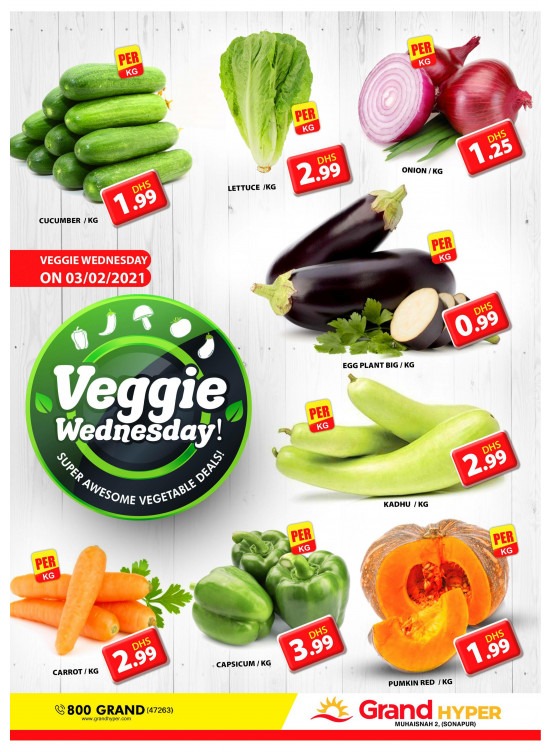 Veggie Wednesday - Grand Hyper Muhaisnah