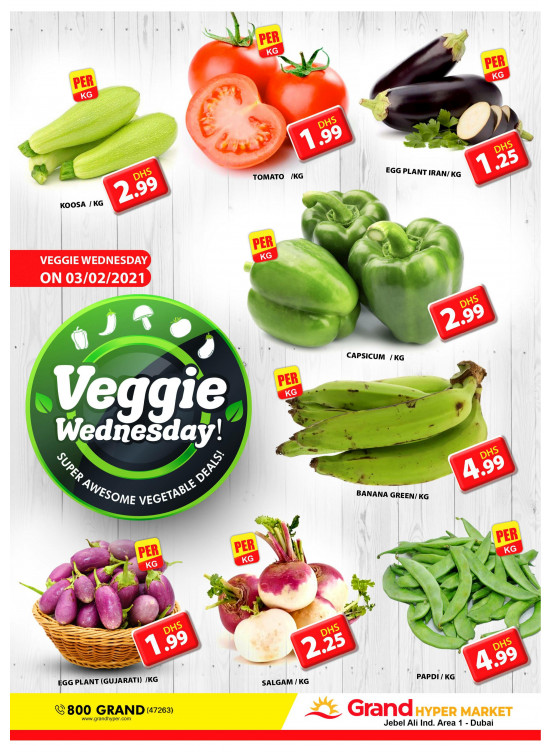 Veggie Wednesday - Grand Hypermarket Jebel Ali