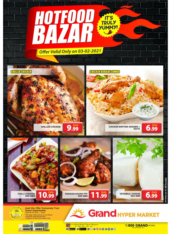 Hot Food Bazar - Grand Hypermarket Jebel Ali