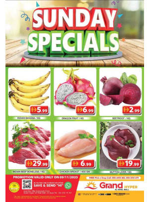 Sunday Specials - Grand Hyper Al Khail Mall