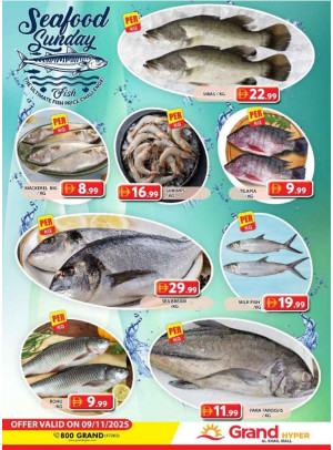 Seafood Sunday - Grand Hyper Al Khail Mall