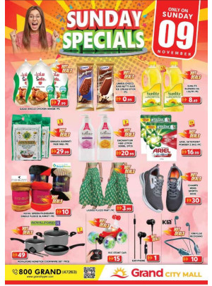 Sunday Specials - Grand City Mall
