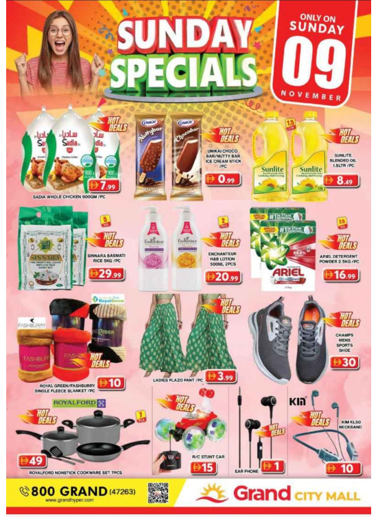 Sunday Specials - Grand City Mall