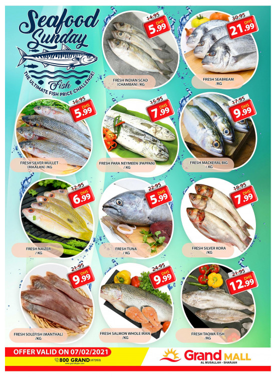 Seafood Sunday - Grand Mall Sharjah