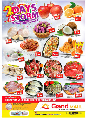 2 Days Price Storm - Grand Mall Sharjah