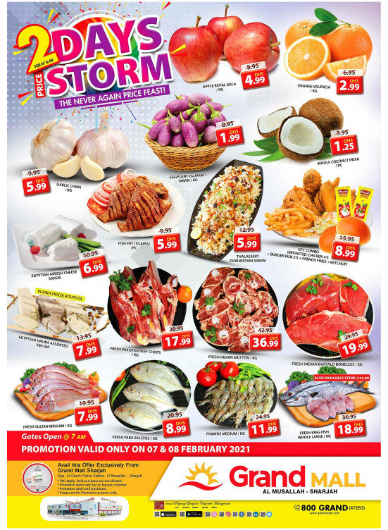 2 Days Price Storm - Grand Mall Sharjah