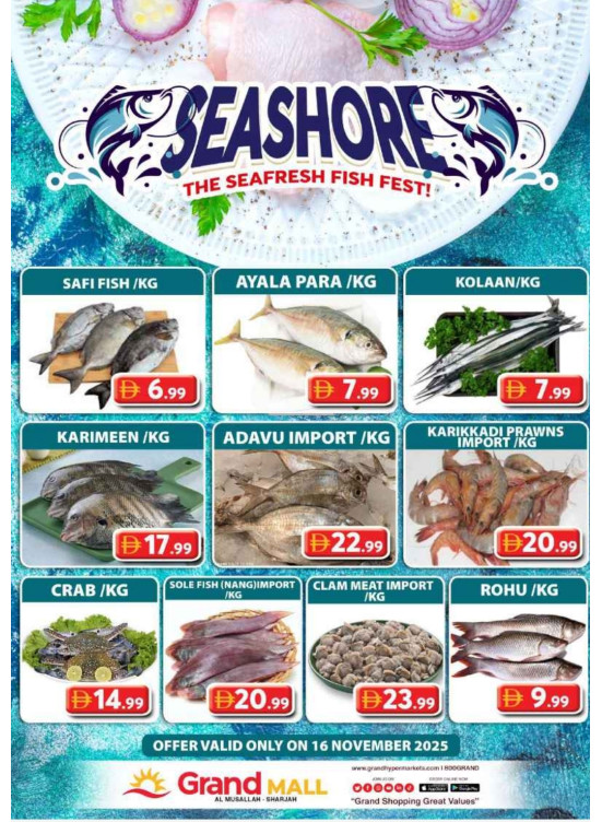 Seafood Sunday - Grand Mall Sharjah