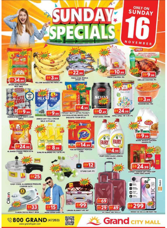 Sunday Specials - Grand City Mall