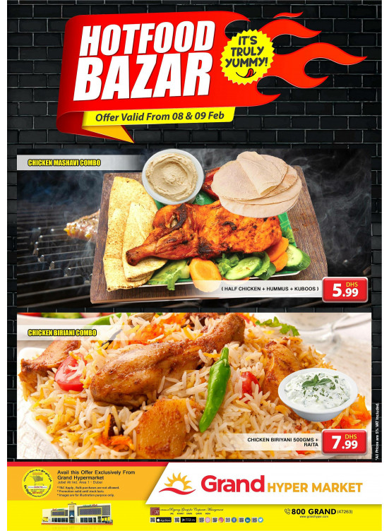 Hot Food Bazar - Grand Hypermarket Jebel Ali