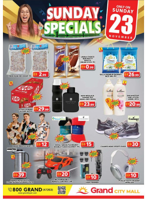 Sunday Specials - Grand City Mall
