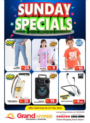 Sunday Specials - Grand Hyper Muhaisnah