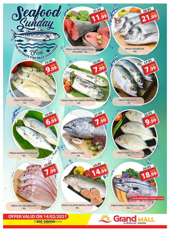 Seafood Sunday - Grand Mall Sharjah