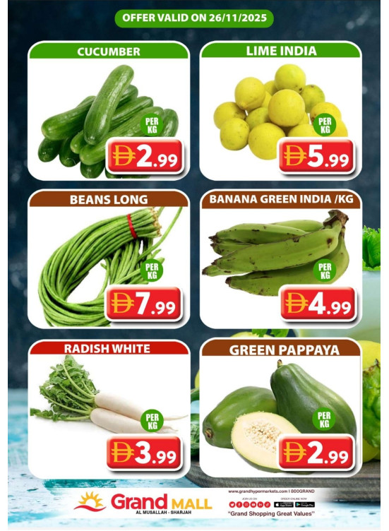 Veggie Wednesday - Grand Mall Sharjah