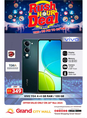 Rush Hour Deal - Grand City Mall