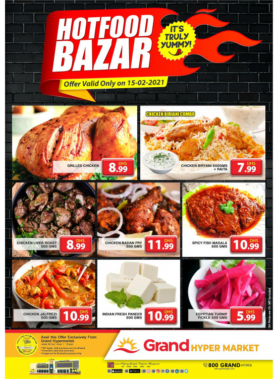 Hot Food Bazar - Grand Hypermarket Jebel Ali