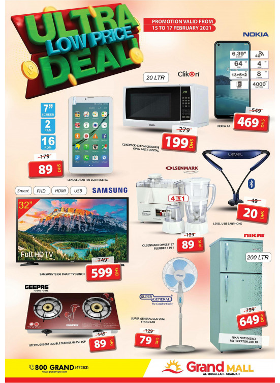 Ultra Low Price Deal - Grand Mall Sharjah