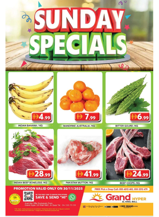 Sunday Specials - Grand Hyper Al Khail Mall