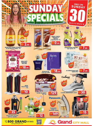 Sunday Specials - Grand City Mall