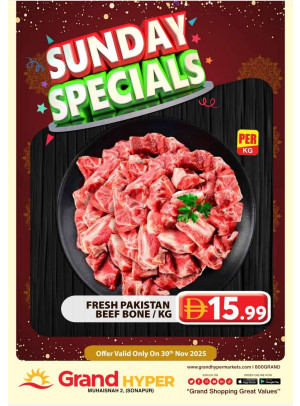 Sunday Specials - Grand Hyper Muhaisnah
