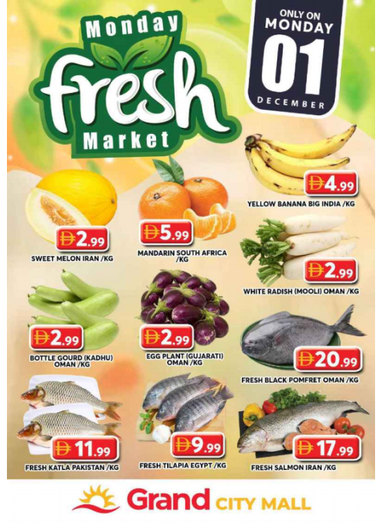 Monday Fresh Market - Grand City Mall