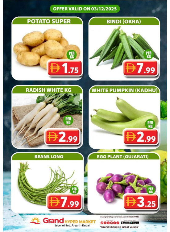 Veggie Wednesday - Grand Hypermarket Jebel Ali