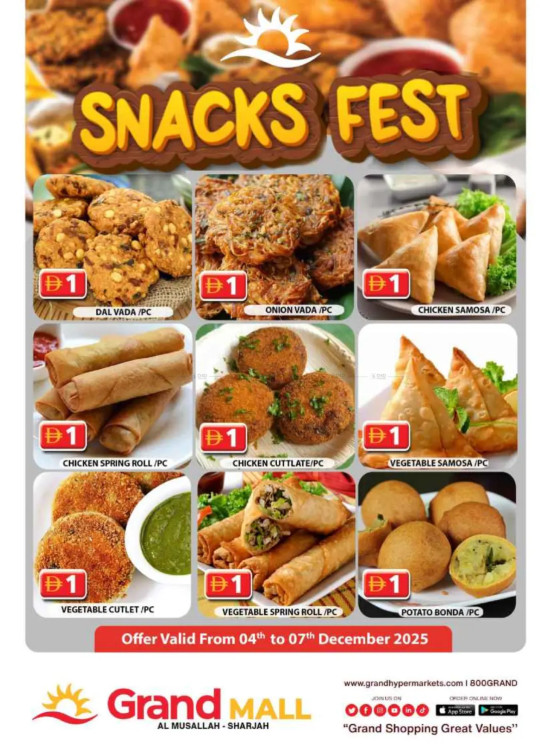 Snacks Fest - Grand Mall Sharjah