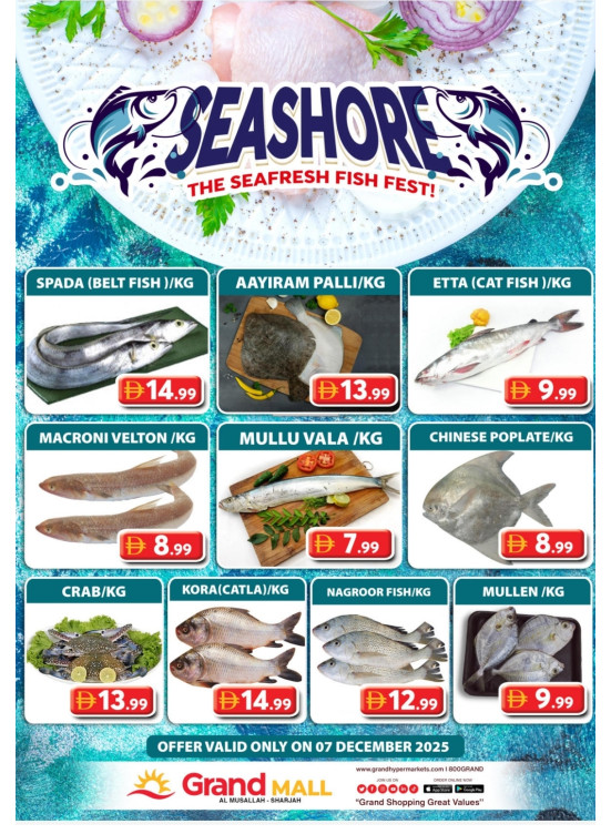 Seafood Sunday - Grand Mall Sharjah