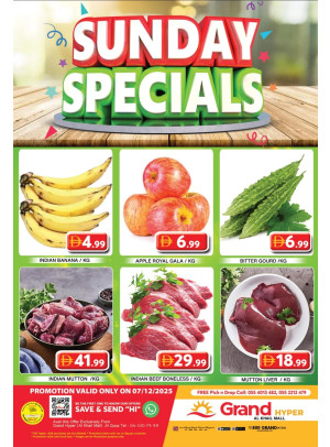 Sunday Specials - Grand Hyper Al Khail Mall