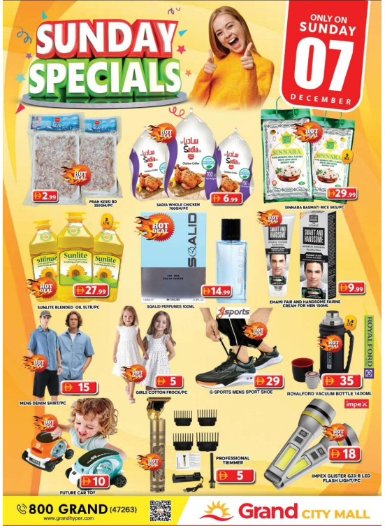 Sunday Specials - Grand City Mall