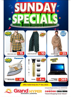 Sunday Specials - Grand Hyper Muhaisnah