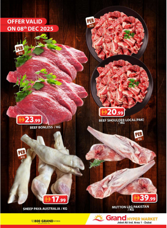 Meat Deals - Grand Hypermarket Jebel Ali