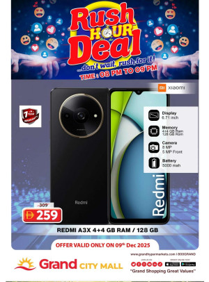 Rush Hour Deal - Grand City Mall
