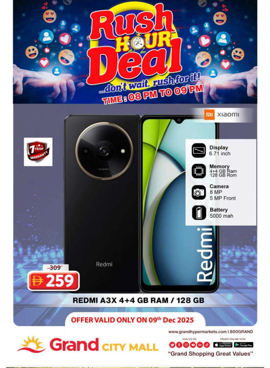 Rush Hour Deal - Grand City Mall