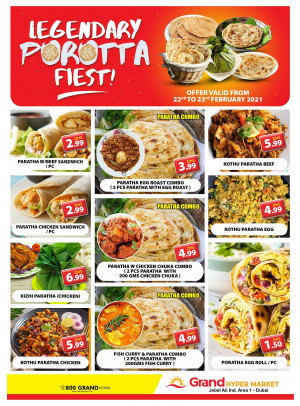 Porotta Fiest - Grand Hypermarket Jebel Ali