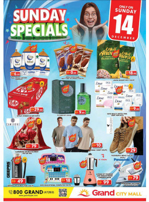 Sunday Specials - Grand City Mall