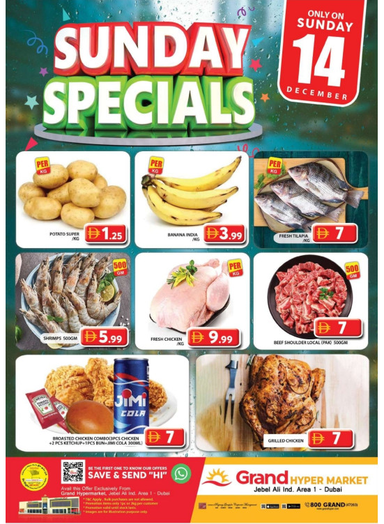 Sunday Specials - Grand Hypermarket Jebel Ali