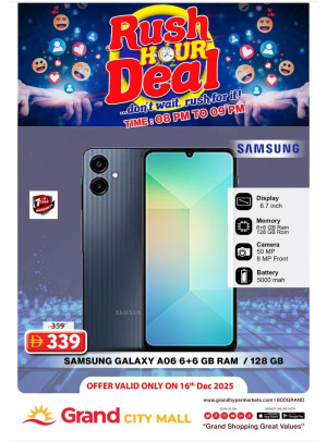 Rush Hour Deal - Grand City Mall